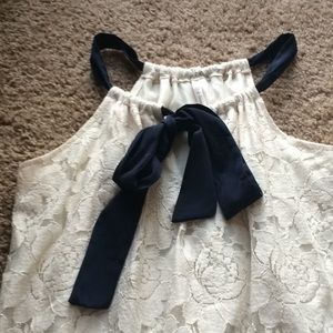 Boutique top with bow